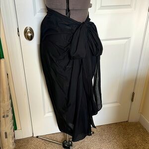 J.Crew Black Sheer Wrap sarong - can be worn several ways